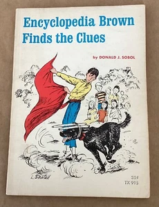 Encyclopedia Brown Finds the Clues vintage pbk Donald J Sobel book 1966 1st ed. - Bild 1 von 9