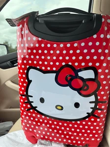 Sanrio Hello Kitty Hard Shell Rolling Carry-on Luggage 20” Suitcase - Picture 1 of 9