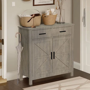 Coffee Bar Cabinet, Kitchen Storage Cabinet, Modern Farmhouse Buffet Sideboard - Picture 1 of 7