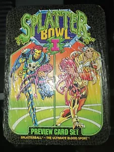 Juego de tarjetas coleccionables Splatter Bowl 1993 vista previa caja de lata sellado de fábrica - Imagen 1 de 2
