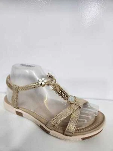 Damen bequeme Peep Toes Sandalen Damen elastisch Riemen Sommer Bling Schuhe Größe - Bild 1 von 21