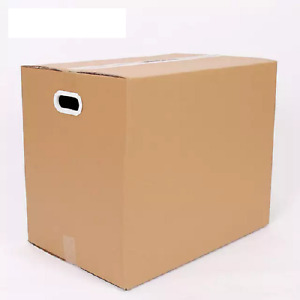 XXL Large Cardboard Box Handles Boxes House Removal Boxes Storage Box 24x20x15"