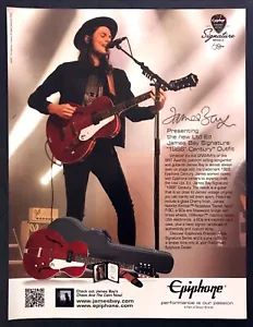 Conjunto de guitarra James Bay Signature 1966 Century 2017 foto anuncio impreso Epiphone - Imagen 1 de 1