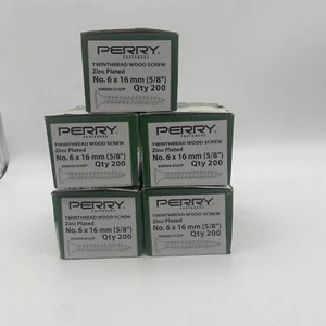 Joblot 1.000x Twinthread 6x16 mm Pozi Contro Viti Legno Affondato Placcate Zinco - Foto 1 di 3