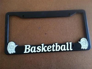 Black License Plate Frame basketball Auto Accessory Novelty - Foto 1 di 1