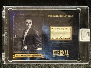 2024 Eternal Cuts Robert Oppenheimer Authentic History Relic 52/75 - Picture 1 of 2