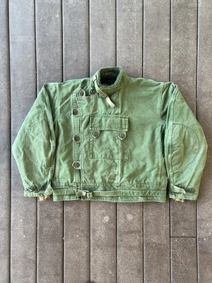 Chaqueta de motocicleta militar sueca vintage años 60 con forro para hombre XL-XXL Foto 1 de 4