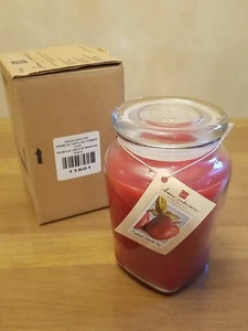 Vintage Home Interiors Baked Apple Pie Scented 22 Oz Candle Glass Jar RARE - Picture 1 of 8