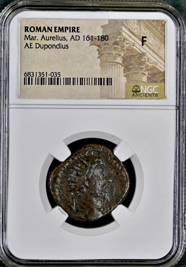 Dupondius Marcus Aurelius Roman Imperial Coins (27 BC-476 AD) for