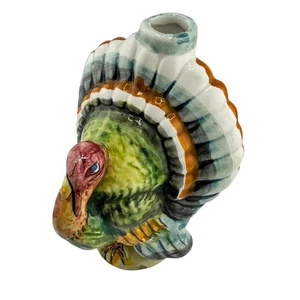 Vintage Kerzenhalter handbemalt Italien Marmaca Türkei Kegel Keramik - Bild 1 von 16