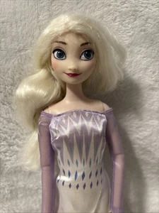 Disney Store Elsa Classic Doll Frozen 2 Queen Elsa Frozen Princess 11.5 Inch - Picture 1 of 7