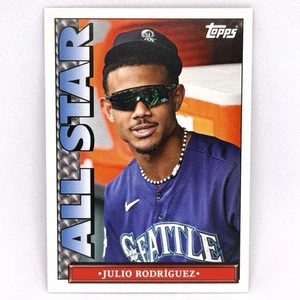 2023 TOPPS TBT #88 1990 TV ALL STAR JULIO RODRIGUEZ - SEATTLE MARINERS - Bild 1 von 2