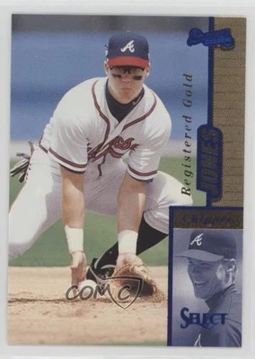 1997 Select Registered Gold Chipper Jones #63 HOF - Image 1 of 2