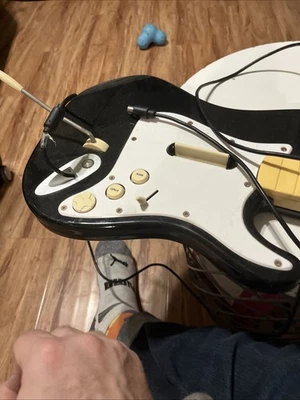 two Guitar Hero, Guitars Fenders One Corded One Wireless For The Xbox ￼ - Image 1 of 4