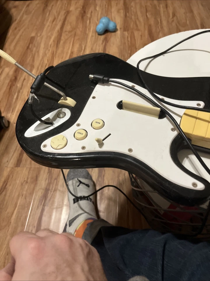 two Guitar Hero, Guitars Fenders One Corded One Wireless For The Xbox ￼ - Image 1 of 4
