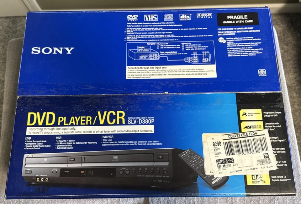 Sony SLV-D380P DVD VCR Combo Player Hi-Fi VHS Recorder No remote