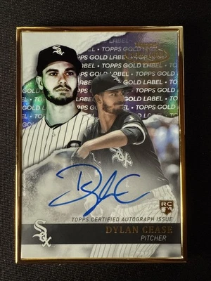Dylan Cease Rookie Framed Auto RC  2020 Topps Gold Label #GLA-DC - Image 1 of 3