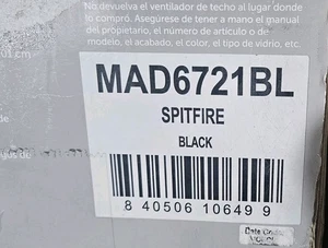 Fanimation Spitfire DC Ceiling Fan DC Motor Black - MAD6721BL MOTOR ONLY - Picture 1 of 1