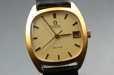 [As-Is] OMEGA De Ville Cal.1002 Ref.162.045 Date Gold Automatic Men's Watch - Image 1 of 4