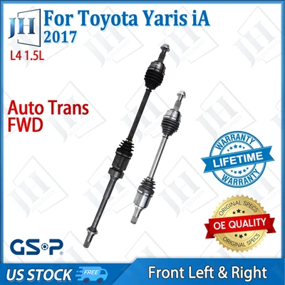 OE Front Pair Left Right CV Axle Shaft For 2017 Toyota Yaris iA L4 1.5L FWD Auto - Image 1 of 4