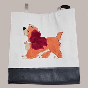 Disney's Oh My Disney Lady and the Tramp Tote Bag - Embossed Felt Lady - Picture 1 of 6