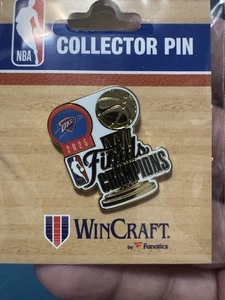 Oklahoma Thunder 2025 NBA Finals Champions Trophy Pin WINCRAFT. LIMITED RUN - Picture 1 of 2