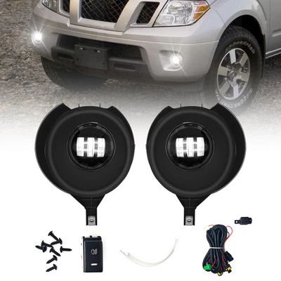Luces antiniebla LED luces de parachoques delanteras para Nissan Frontier 2005-2019 con bombillas Foto 1 de 4