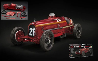 MODELLINO AUTO STATICO ITALERI ALFA ROMEO 8C 2300 MONZA NUVOLARI MONACO GP 1/12 - Immagine 1 di 4