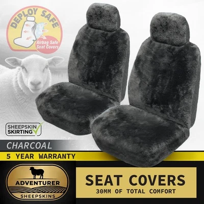 Adventurer Universal Sheepskin Seat Covers HYUNDAI SONATA Y3 GLS GLE 93-98 CH - image 1 of 4