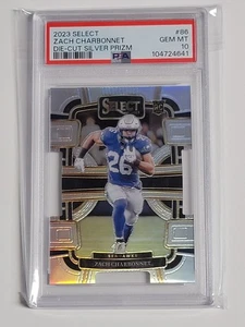 Select 2023 Die-Cut Silver Prizm #86 Zach Charbonnet Rookie RC PSA 10 Seahawks - Imagen 1 de 2