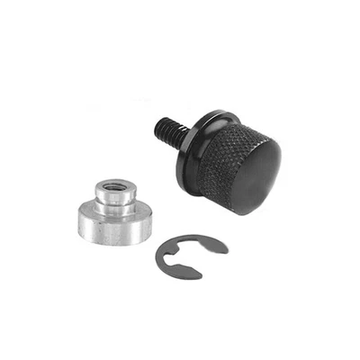 For Harley Davidson 1986-2023 Chrome/Black Aluminum Rear Seat Fixing Screw&Nut - Image 1 of 3