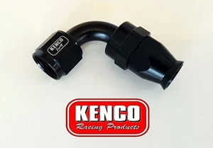 Black | Kenco Dash AN 6 90 Degree PTFE Nylon Hose Type Fitting End | FREE Post* - Picture 1 of 1