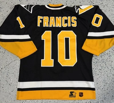 Camiseta deportiva Ron Francis 48 Center Ice auténtica de los Pittsburgh Penguins de la década de 1990 Foto 1 de 4