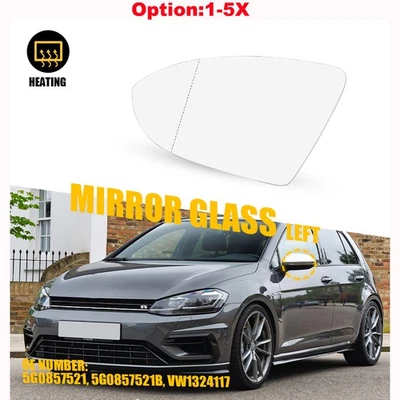 Espejo de vidrio placa de respaldo térmica lado del conductor para Volkswagen Golf Alltrack 17-19 Foto 1 de 4