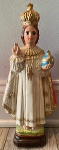 *** GLORREICHE VINTAGE KIND JESUS VON PRAG STATUE AUS DEM NONNENKLOSTER 12,375 ZOLL - Bild 1 von 6