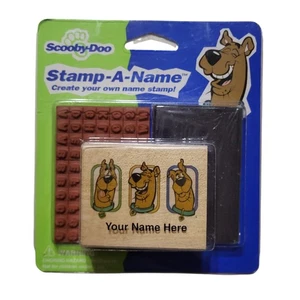 NUEVO Juego de sellos vintage Scooby -Doo Stamp-A-Name sello de goma, letras, almohadilla de tinta - Imagen 1 de 8