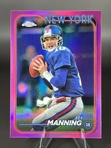 24 Topps Chrome ELI MANNING Pink Refractor Career Tribute Card #138 Giants NICE! - Picture 1 of 5