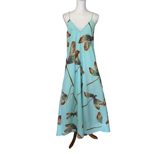 Ramona LaRue Tara dress, dragonfly, aqua, tropical, vacation, flowy, NWT - Picture 1 of 8