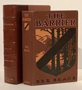 Rex Beach / The Barrier INSCRIBED by the author Signed 1st Edition 1908 - Bild 1 von 2