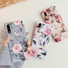 Retro Flower Phone Case Leaf Cover Ring For Huawei P20 P30 P40 P20 Dustproof