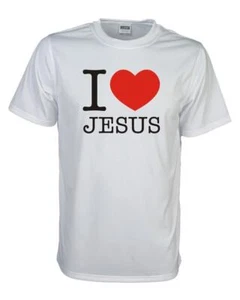 I love Jesus Fun T-Shirt, I heart Spuch Shirt Funshirt Party S-5XL (FSL016) - Bild 1 von 4