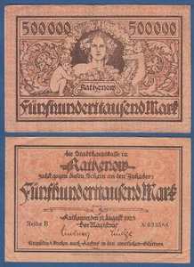 RATHENOW 500.000 Mark 1923 Reihe B Erh. III / VF - Bild 1 von 1