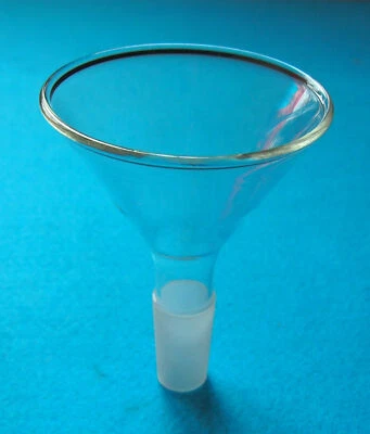 90mm 24/29 Glass Powder Funnel 100ml Brand New Chemistry Laboratory Glassware - Image 1 of 3