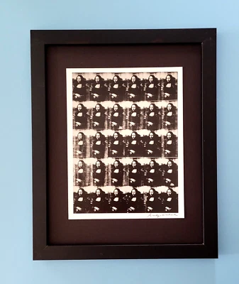 ANDY WARHOL + ARTE POP MONA LISA FIRMADO 1984 MONTADO Y ENMARCADO + COMPRAR AHORA Foto 1 de 3