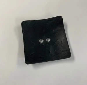 Large Black Square Plastic Button - 60mm / 2 1/4" - Dill Buttons Brand - Picture 1 of 3