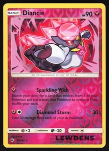 Diancie - 94/147 - Holograma Inverso Raro - Sombras Ardientes - Tarjeta Pokémon - Imagen 1 de 2
