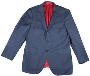 SuitSupply Blazer Mens 44R Blue Jort Guabello Super 150s Wool Sport Coat - Picture 1 of 14