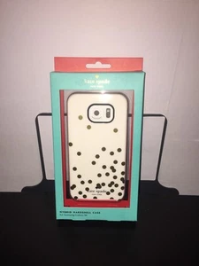 KATE SPADE Dot Hybrid Hardshell Case Samsung Galaxy S6 NY Cream Gold New - Picture 1 of 4