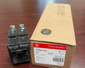 GE ABB THQB21100 THQB2100 2 polos 100 amperios 120/240 voltios atornillable TOTALMENTE NUEVO - Imagen 1 de 9