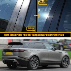 8 piezas postes de pilar negros moldura de puerta para Land Rover Range Rover Velar 2018-2023 - Imagen 1 de 13